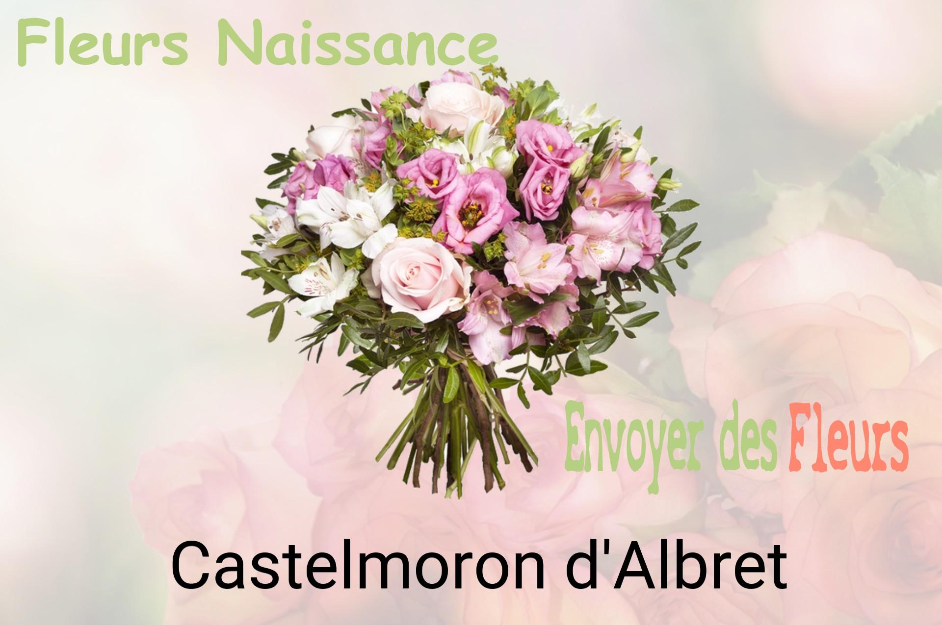 Bouquet de fleurs de naissance livré à Castelmoron-d'Albret